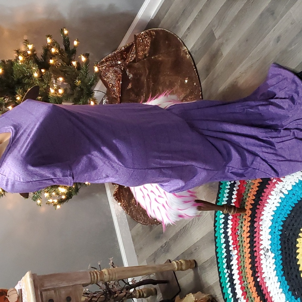 LuLaRoe heathered stripe long maxi dress S NWOT - Picture 3 of 6